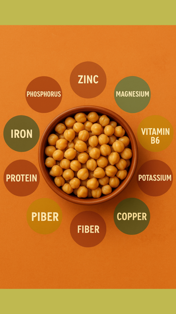 Health benefits of chana or chickpeas